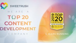 SweetRush Featured on Training Industry’s Top 20 Content Development Companies List