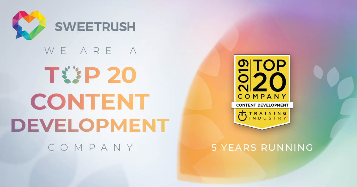 SweetRush Featured on Training Industry’s Top 20 Content Development Companies List