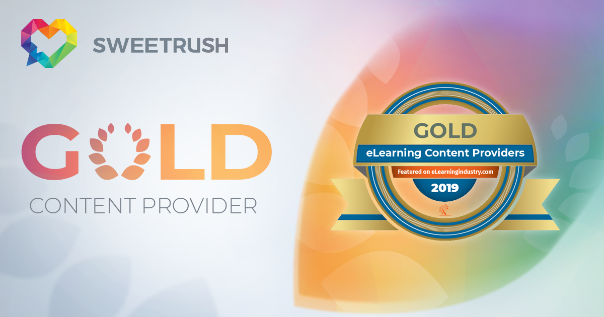 Sweetrush won Gold Award on eLearning Industry Content Providers
