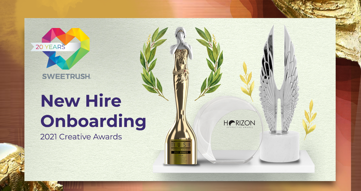 SweetRush Wins Three Creative Awards for New Hire Onboarding